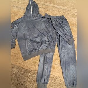 Gray Hoodie and Jogger Set Unisex Sz. Large